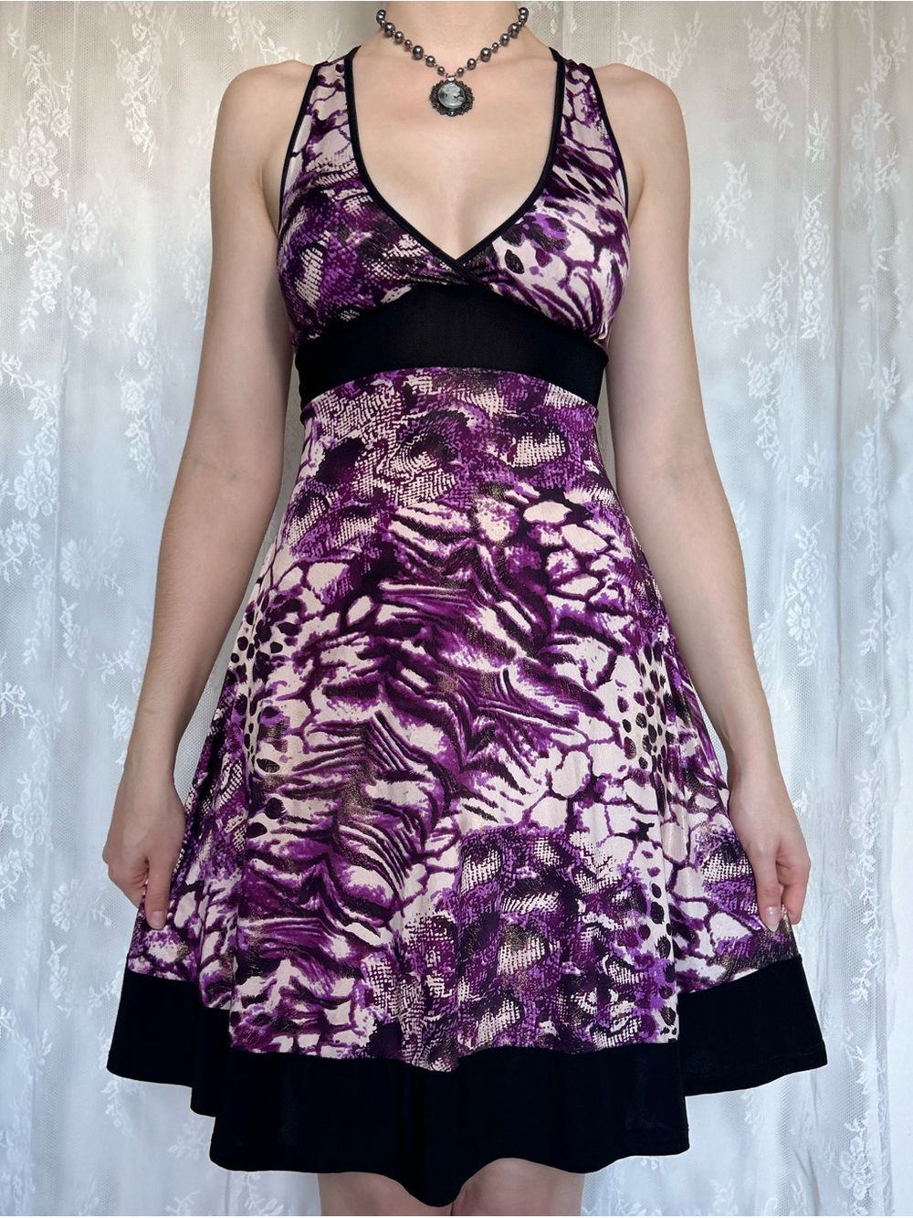 Y2K 2000s Whimsygoth Midi Dress